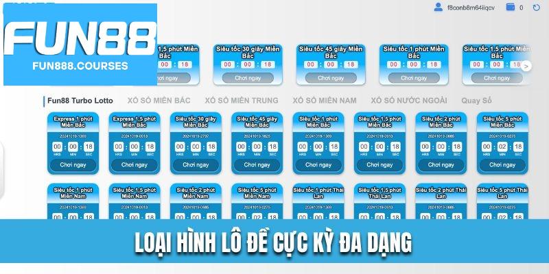 Xổ số TC Fun88 – Đặt cược thông minh, thưởng rơi liền tay 3 Loại hình sản phẩm đa dạng ở xổ số TC